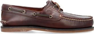 Timberland Gesloten Mid Brown Sailor Schoenen - Heren - Bootschoenen - Bruin - 41 EU - Leer - Schoenen