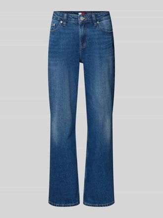 Tommy Jeans Straight Leg Jeans aus Baumwoll-Mix Modell SOPHIE in Dunkelblau, Gr&ouml;&szlig;e 25/30
