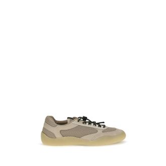 Prada Beige Calf Leather Bos Taurus Athletic Womens Sneakers
