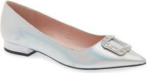 Kate Spade New York buckle up pointed toe pump in Iridescent at Nordstrom Rack, Size 5.5