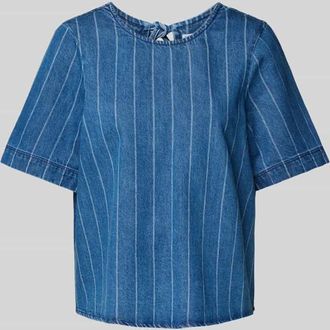 Vero Moda A-Linie Jeansbluse aus reiner Baumwolle Modell TRILLE in Jeansblau, Größe XS