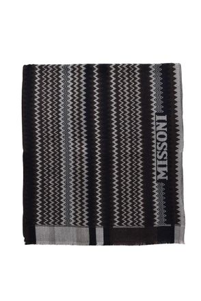 Missoni Brown Beige Wool Scarf