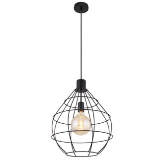Globo Lighting Globo - L&aacute;mpara Colgante - Edwin - Negro - Metal - &Oslash; 37cm - E27