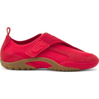 Lanvin Lnv1 Knit And Suede Sneakers in Poppy Red/honey at Nordstrom, Size 42
