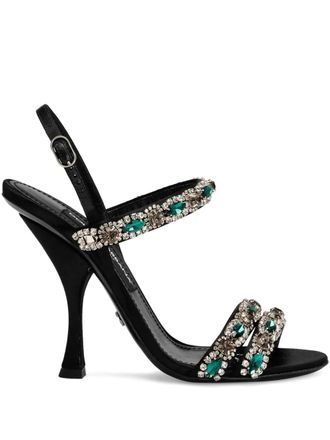Dolce & Gabbana crystal-embellished sandals - Black