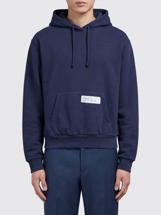 Maison Margiela Felpa con cappuccio in cotone con stampa grafica