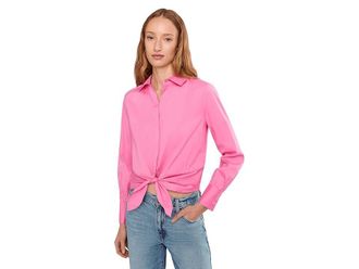 Lilly Pulitzer The Tie Lilly Shirt Womens Clothing Confetti Pink : XXS, Cotton/Down/Lycra