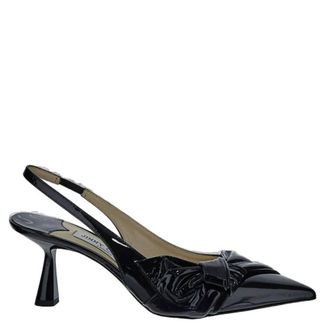 Jimmy Choo London Elinor Patent Leather Slingback Pumps, Brand Size 34 ( US Size 4 )