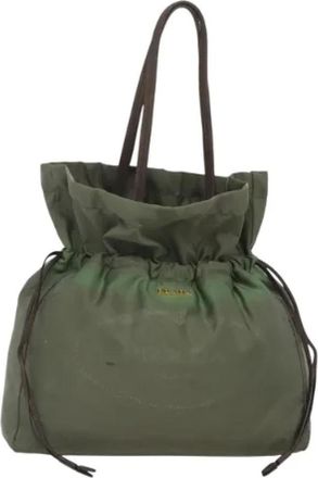 Prada Pre-owned Nylon bolsos-prada - Pre-owned - Mujer - Verde - ONE SIZE