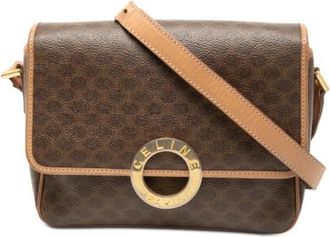 Celine Pre-owned Fabric Crossbody Tas - Dames - Vintage Schoudertas - Bruin - ONE Size - Vintage