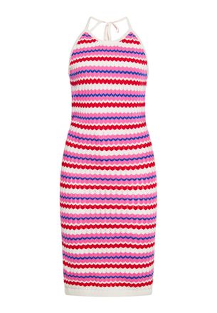 Izia Jurk Dames Wol Wit Veelkleurig