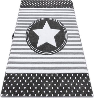 RugsX Alfombra Petit Star Estrella Gris Grey 180x270 Cm