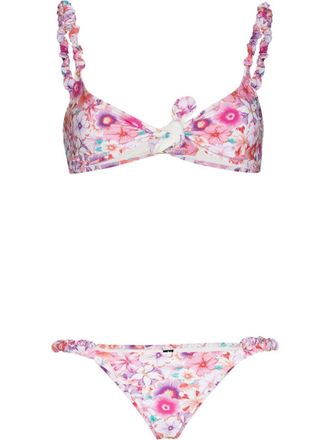 Reina Olga Bikini Luca floreale a fiori - Rosa