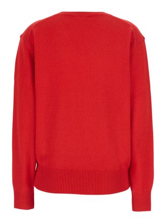 Dunst Wool and Cashmere V-Neck Sweater - Red