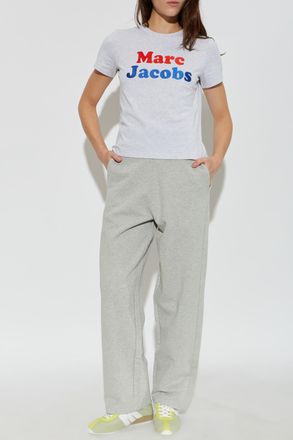 Marc Jacobs T-shirt With Logo, Womens, Grey
