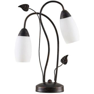 Lindby Lindby L&aacute;mpara De Mesa stefania En Marr&oacute;n Vidrio