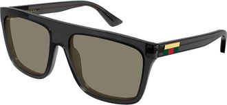 Gucci GG0748S 010 Mens Sunglasses Grey Size 59 - Free RX Lenses - Free RX Lenses