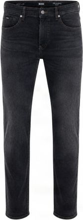 BOSS Black Tapered-Leg Slim-Fit Stretch-Cotton Jeans