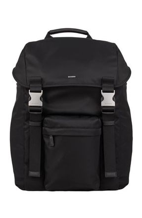Sandro Recycled leather backpack in Black at Nordstrom, Size Medium