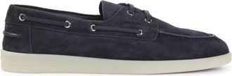 Prada Sailor Shoes, male, Blue, Size: 10 1/2 US Allacciate Lace-Up Shoes