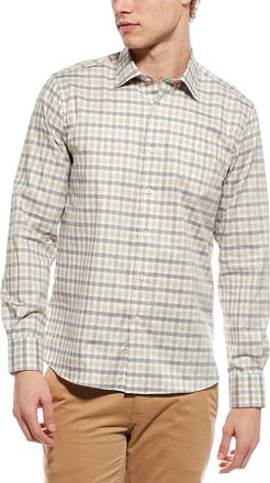 Scott Barber M&eacute;lange Dobby Gingham Shirt