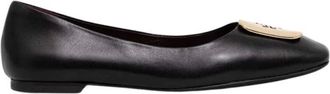 Tory Burch Dames, Schoenen, Zwart, Maat: 36 1/2 EU Leer