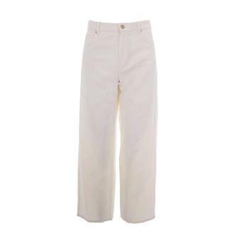 Max Mara Wide Trousers - female - Max Mara Studio - Wide Trousers - White - 2XS - Trousers
