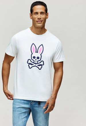 Psycho Bunny Mens Rex Graphic Tee 100 WHITE / XXXL