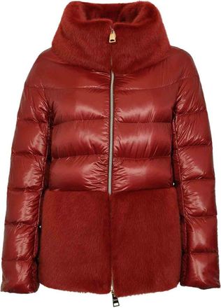 Herno Down Jacket With Ecological Fur