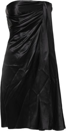 Dolce & Gabbana Womens Black Strapless Sheath A-Line Mini Dress Silk