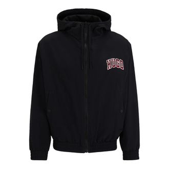 HUGO BOSS Hugo, Zip-throughs, male, Black, Size: 2XL Benji2421 Jacket