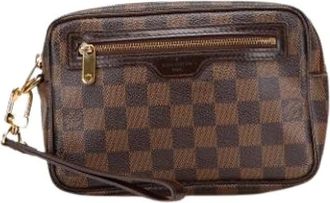 Louis Vuitton Pre-owned Clutches, female, Brown, Size: ONE SIZE Pre-owned Fabric Clutch