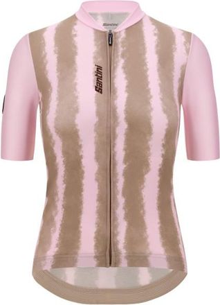 Santini Bambu Jersey Velotrikot für Damen | rosa/braun