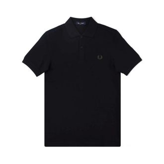 Fred Perry Hombre, Camisetas, Negro, Talla: 2XL