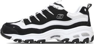 Skechers (WMNS) Skechers DLites 1.0 White Black 13141-BKW