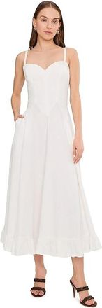 Free People Another Season Midi PFD Womens Dress Coconut Milk : LG (Womens 12-14), Cotton