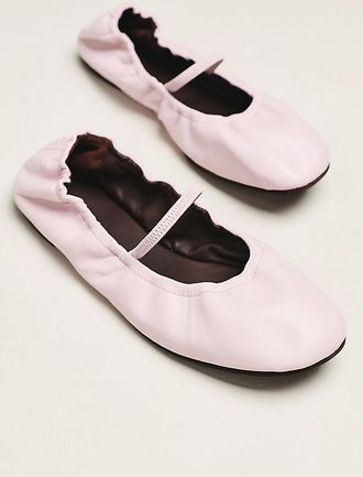 Reformation Buffy Ruched Ballet Flats