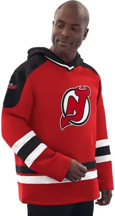 Starter Mens Starter Red/Black New Jersey Devils Hockey Pullover Hoodie at Nordstrom, Size Xx-Large
