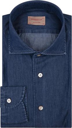 Borriello Hombre, Camisas, Azul, Talla: M
