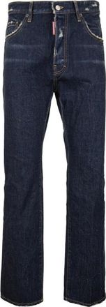 Dsquared2 Straight Fit Jeans, male, Blue, M, Straight Jeans