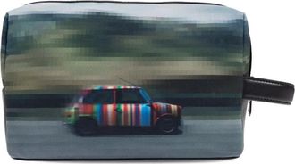 Paul Smith Toilettas met autoprint - Grijs