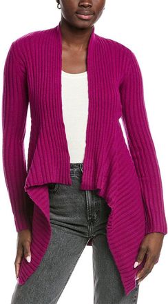 Autumn Cashmere Rib Drape Cashmere & Wool-Blend Cardigan
