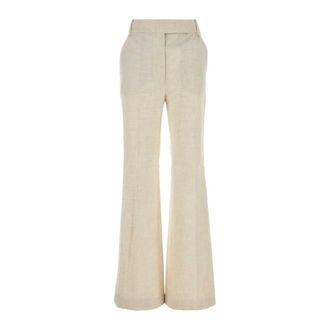 C & M Camilla and Marc Wide Trousers, female, Beige, Size: 2XS Floris Tailored Flared Trousers