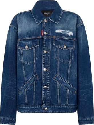 Dsquared2 Denim Jacket - Dames - Spijkerjassen - Blauw - XS - Denim - Jassen