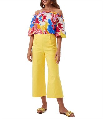 Trina Turk Saltie Pant In Yellow