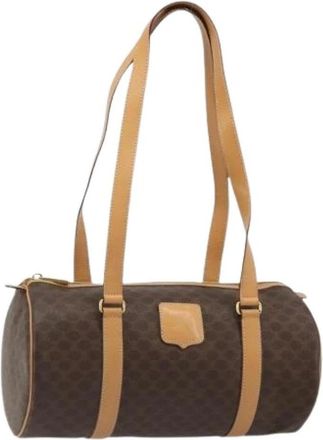 Celine Pre-owned Hand Bag - Dames - Vintage Schoudertas - Bruin - ONE Size - Leer - Vintage
