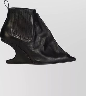 Rick Owens leather ankle boots