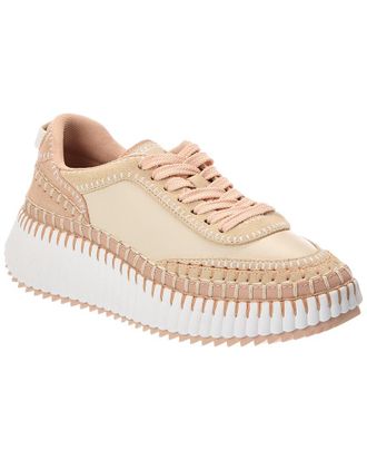 Chlo&eacute; Nama Leather & Suede Sneaker