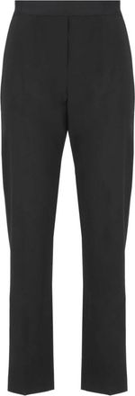 Msgm Stijlvolle Broek - Dames - Slim Fit Broeken - Zwart - S - Wol - Broeken