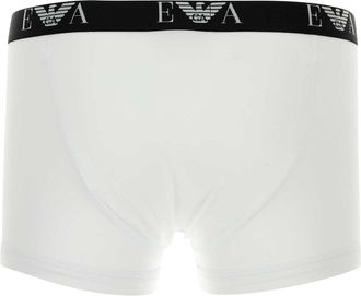 Emporio Armani Cotton-Elastane Boxer Shorts - White